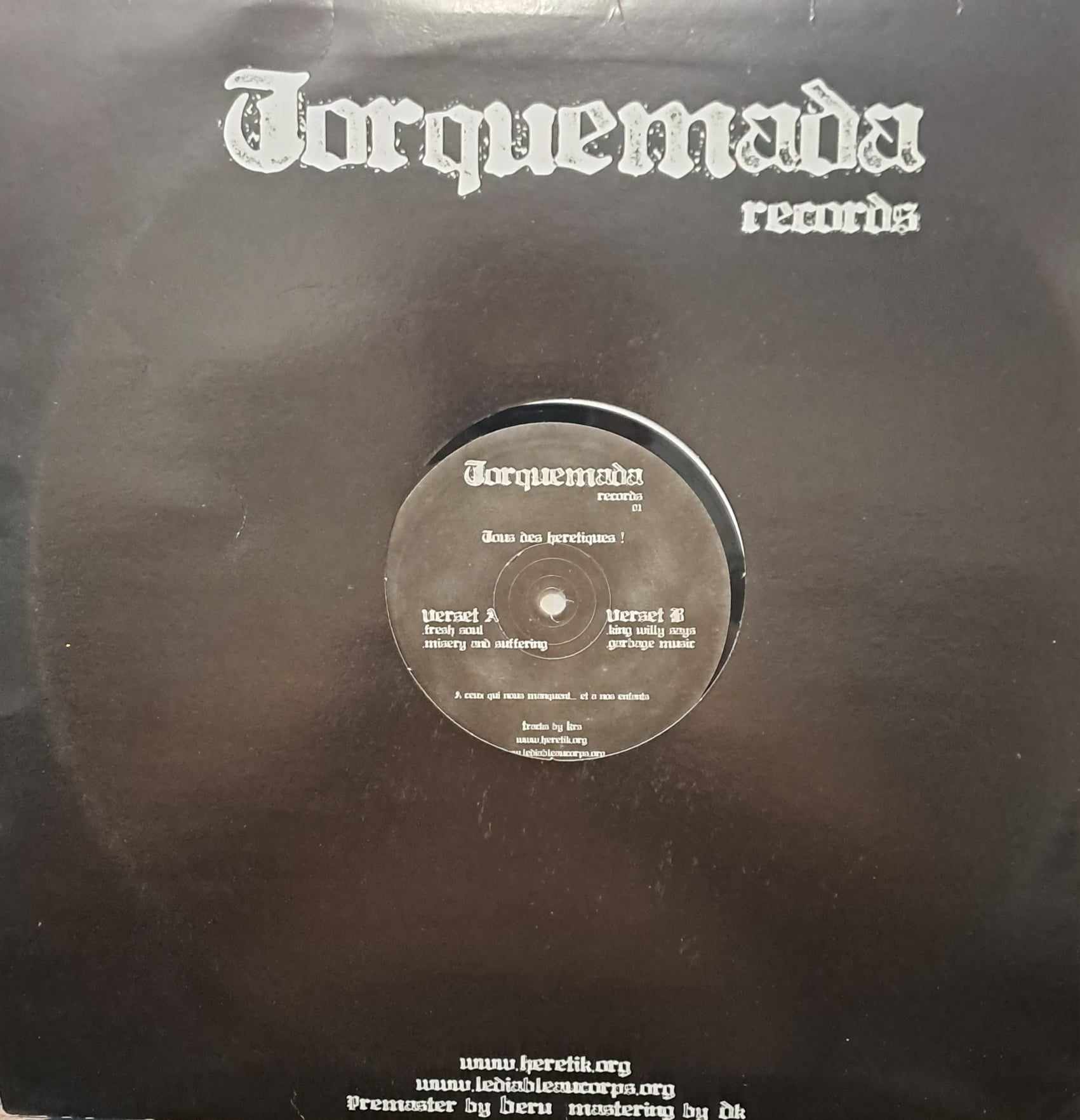 Torquemada 01 - vinyle freetekno